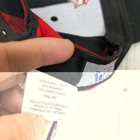 Lumberjack Hat Cap Snapback Red Black Checkered Full Fit Spirits Embroidered - Picture 10 of 11